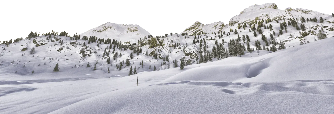 Mountain fading into the background behind fog and clouds